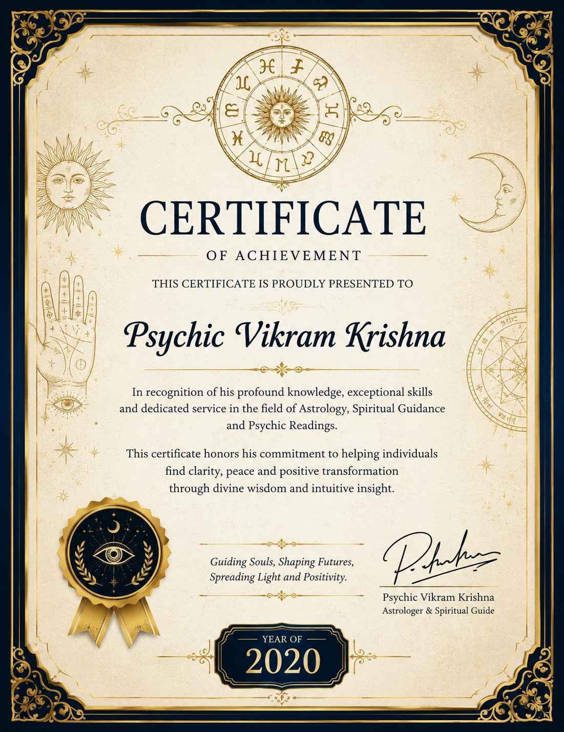 Advanced Spiritual & Love Guidance Cert